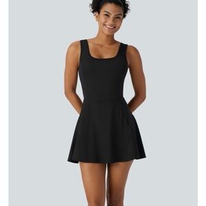 SoftlyZero™ Airy U Neck 2-in-1 Pocket Mini Cool Touch Dance Active Dress